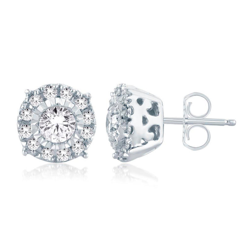 14K 0.26CT Diamond Earring