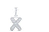 1/3CTW-DIA INITIAL "X" PENDANT 10K