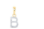 1/20CTW-DIA NICOLE INITIAL "B" PENDANT 10K