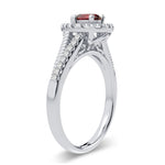 14K 0.33CT Diamond Ruby Ring