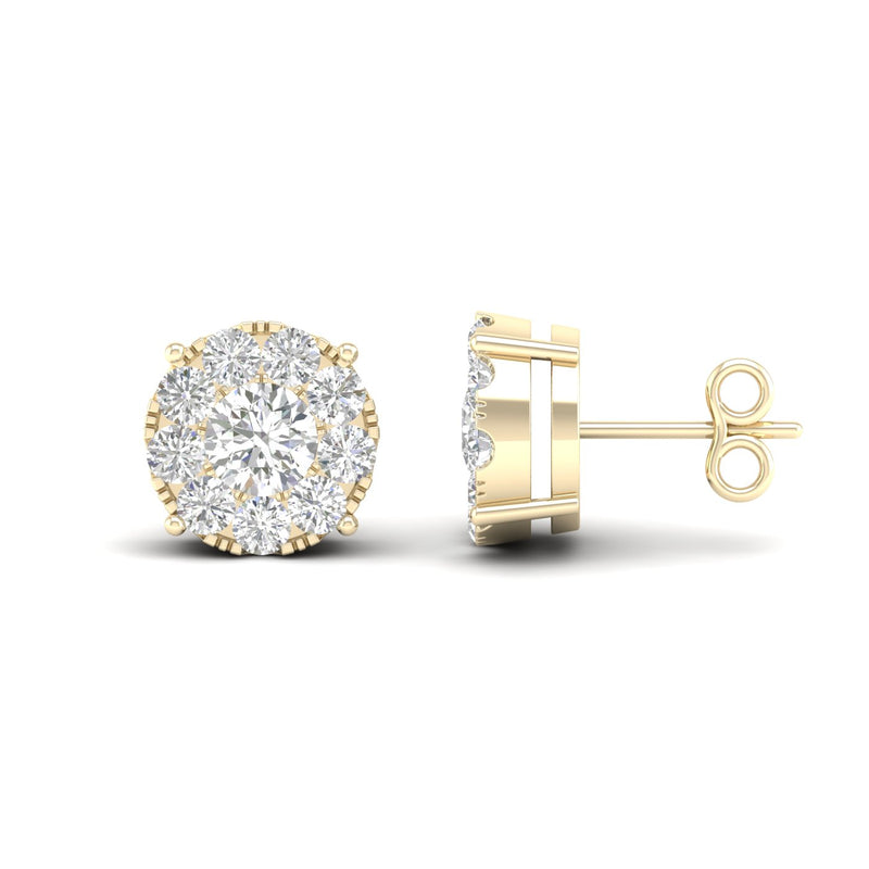 14K 0.50CT D-EARRING