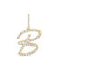 1/5CTW-DIA NICOLE INITIAL "B" PENDANT 10K