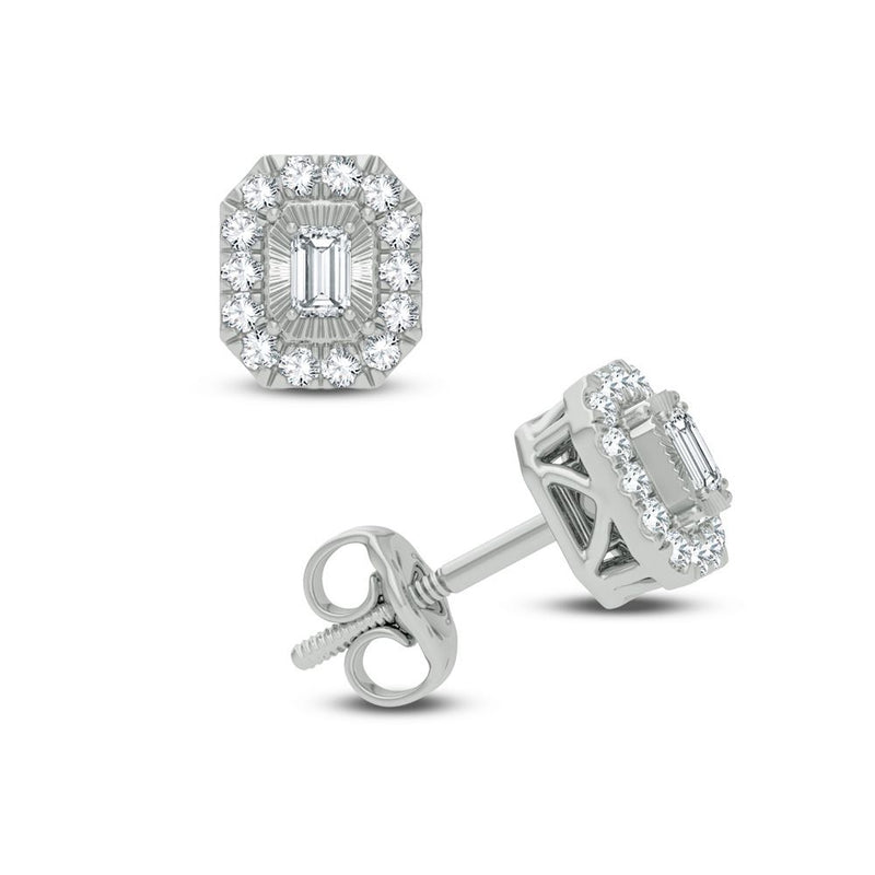 14K 0.40ct Diamond Earring