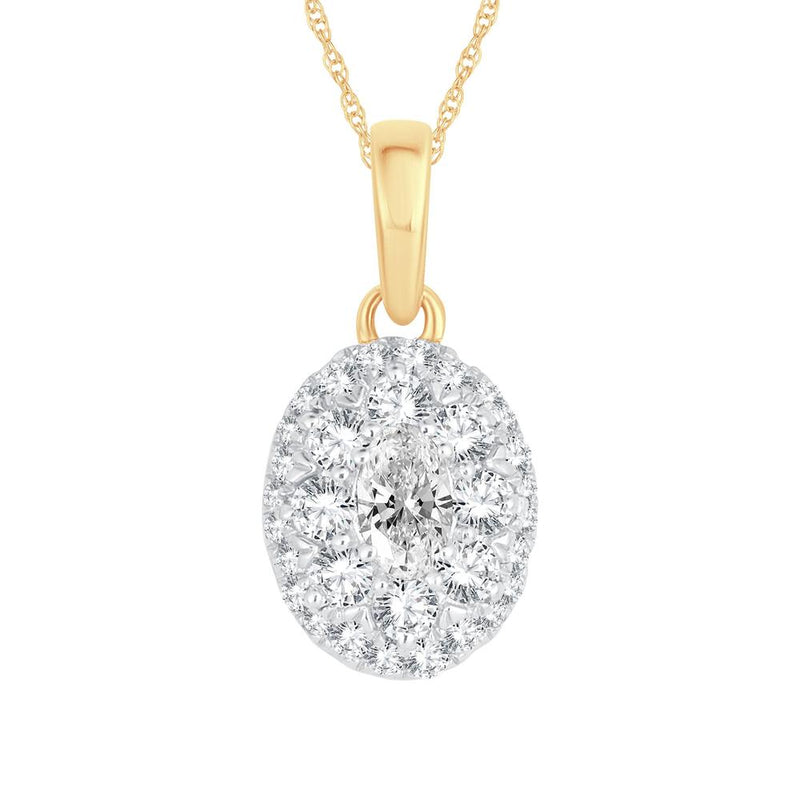 14k 0.50ct Diamond Pendants