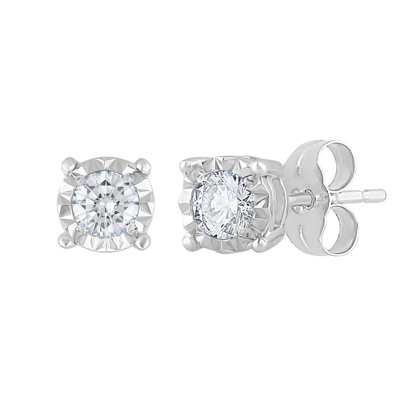 10K 0.32CT Diamond Stud Earring