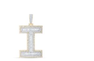 5 1/6CTW-DIA NICOLE INITIAL "I" PENDANT 10K