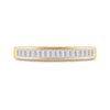 10kt Yellow Gold Womens Baguette Diamond Wedding Band 1/4 Cttw