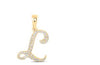 1/8CTW-DIA NICOLE INITIAL "L" PENDANT 10K