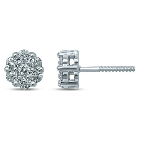 10K 0.24-0.28CT D-FLOWER EARRINGS