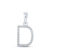 1/10CTW-DIA NICOLE INITIAL "D" PENDANT 10K