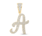 1 CTW-DIA NICOLE INITIAL "A" PENDANT 10K