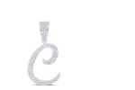 3/4CTW-DIA NICOLE INITIAL "C" PENDANT 10K