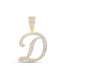 1 CTW-DIA NICOLE INITIAL "D" PENDANT 10K