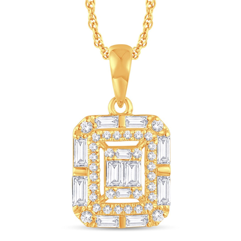 14KT-0.25CTW PENDANT