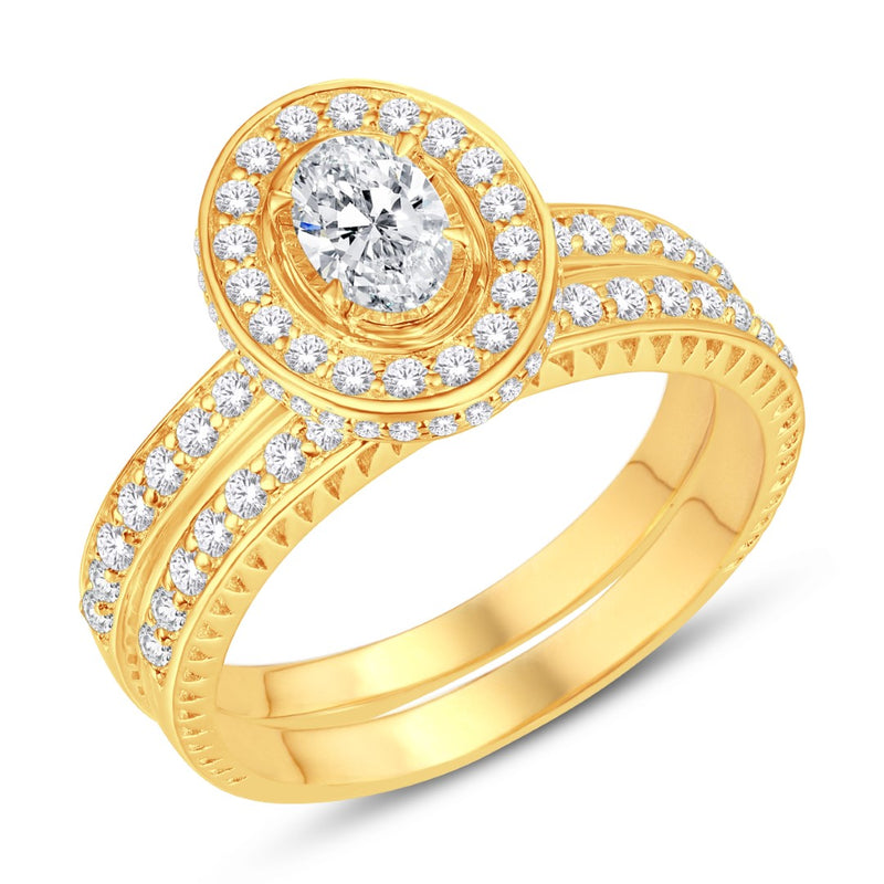 14KT-0.97CTW(0.275CTR) CERTIFIED BRIDAL-B