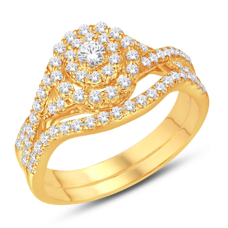 14KT-0.96CTW(0.15CTR) CERTIFIED BRIDAL-B