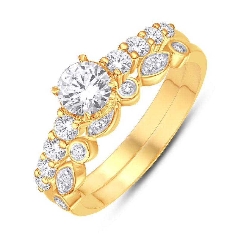 14KT-0.67CTW(0.315CTR) CERTIFIED BRIDAL-B