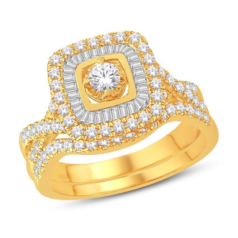 14KT-0.95CTW(0.15CTR) CERTIFIED BRIDAL-B