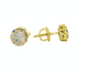 10k Genuine Diamond earring .55 ctw Round