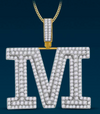 10k Genuine Diamond Solid Back Letters Initials A-Z