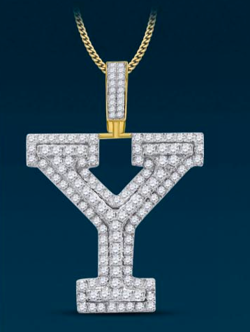 10k Genuine Diamond Solid Back Letters Initials A-Z