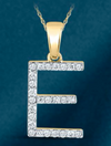 10k Genuine Diamond Single Row Letters Initials A-Z