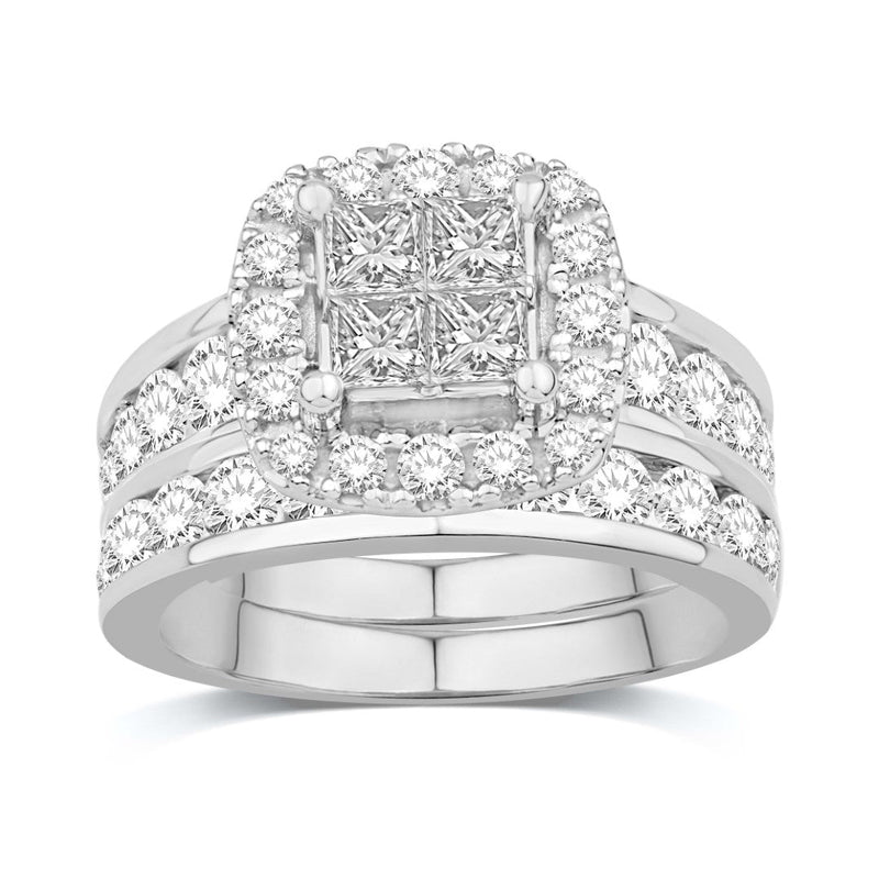 14KT-2.98CTW(CTR0.72) BRIDAL