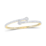 Diamond Pear Shape Bangle Bracelet