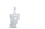 1/5CTW-DIA NICOLE INITIAL "F" PENDANT 10K