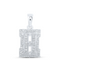 1/5CTW-DIA NICOLE INITIAL "H" PENDANT 10K