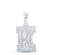 1/5CTW-DIA NICOLE INITIAL "K" PENDANT 10K