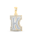 1/5CTW-DIA NICOLE INITIAL "K" PENDANT 10K