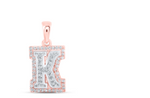 1/5CTW-DIA NICOLE INITIAL "K" PENDANT 10K