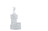 1/6CTW-DIA NICOLE INITIAL "L" PENDANT 10K