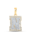 1/4CTW-DIA NICOLE INITIAL "N" PENDANT 10K