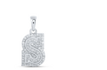 1/5CTW-DIA NICOLE INITIAL "S" PENDANT 10K