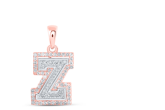 1/4CTW-DIA NICOLE INITIAL "Z" PENDANT 10K